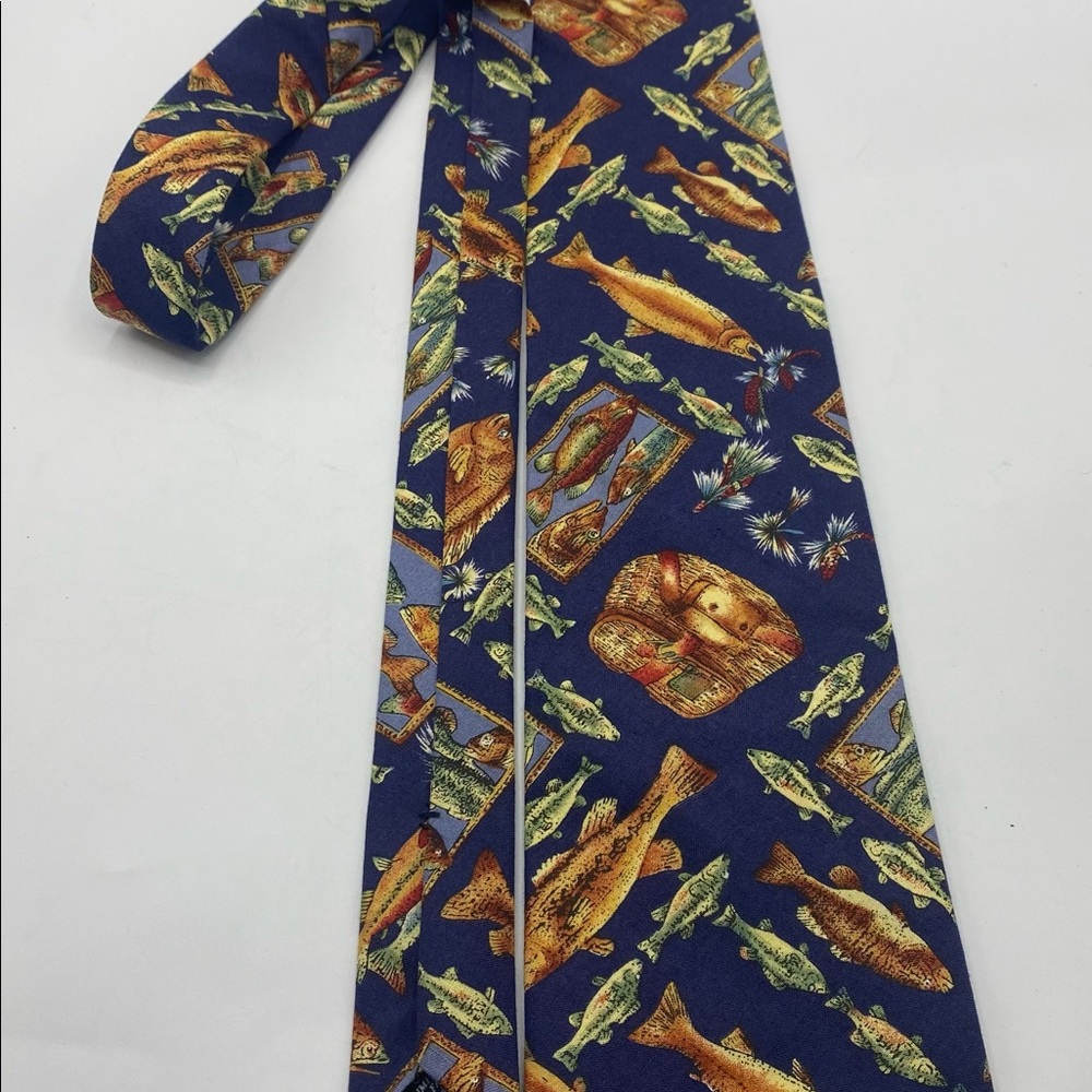 Fun retro Mens Cotton Fish Neck Tie. Tango by Max Raab.
